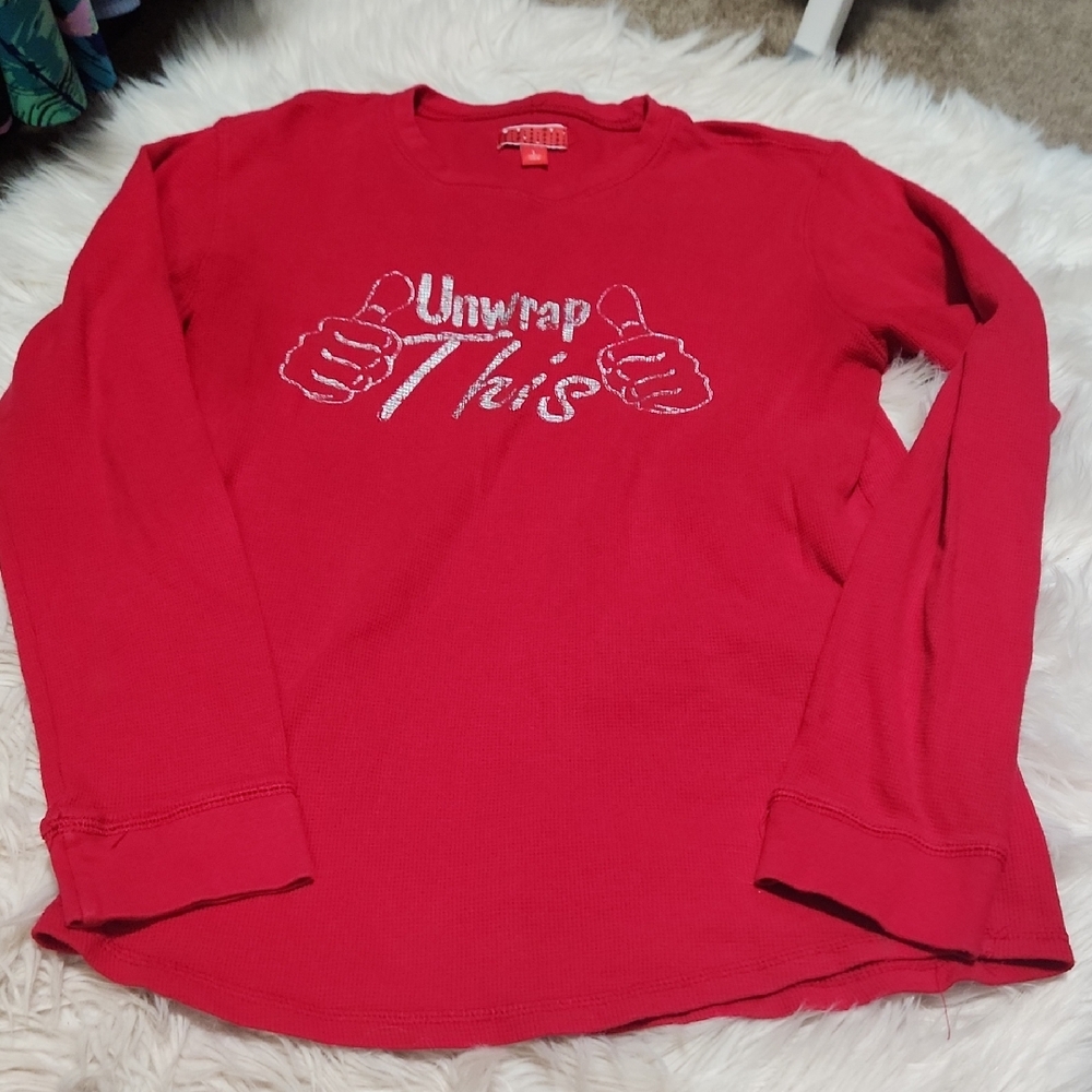 "Unwrap This"  Men's Christmas Shirt- L